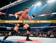 职业足球联赛赛事紧张，双方实力对等——每一秒都牵动人心